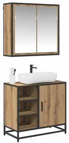 vidaXL Σετ Επίπλων Μπάνιου 2 pcs Artisan Oak Επεξεργασμένο ξύλο
