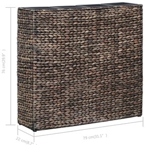 vidaXL Ζαρντινιέρες Υπερυψωμένες με 4 Γλάστρες Καφέ Υάκινθο του Νερού