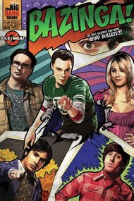 Εικονογράφηση The Big Bang Theory - Bazinga, (26.7 x 40 cm)