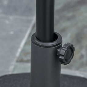 Βάση ομπρέλας, αδιάβροχη, γεμιζόμενη, Ø55 x 38H cm, μαύρο