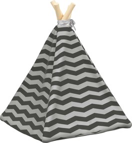 vidaXL Teepee για κατοικίδια με μαξιλάρι 40 x 40 x 50 cm Πολυεστέρας