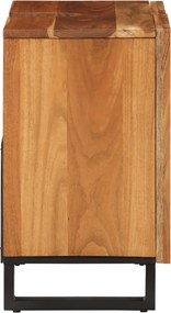 vidaXL Ντουλάπι Μπάνιου 62x34x58 εκ. από Μασίφ Ξύλο Ακακίας