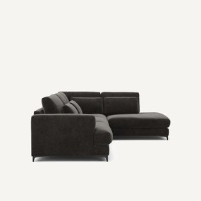 Γωνιακός καναπές-κρεβάτι, δεξιός, βελούδο chenille, Marsile