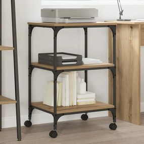 vidaXL Σταντ Εκτυπωτή Artisan Oak 50 x 41 x 75 εκ Επεξεργασμένο ξύλο