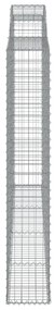 vidaXL Συρματοκιβώτια Τοξωτά 5 τεμ. 300x30x180/200 εκ. Γαλβαν. Ατσάλι