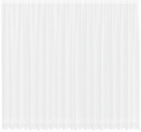 vidaXL Κουρτίνα Δαντέλας με κουρτίνες Floral Λευκό 500 x 260 εκ. Πολυεστέρας