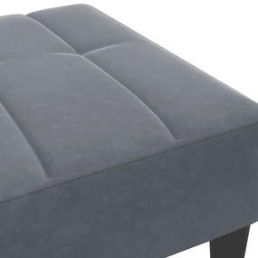 vidaXL Υποπόδιο Σκούρο Γκρι 77x55x31 εκ. Βελούδινο