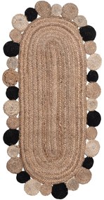 Χαλί Διαδρόμου (60x130) Silk Fashion 1734 Black