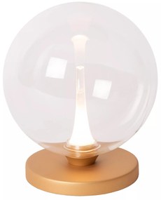 Φωτιστικό Επιτραπέζιο Lucide 13594-04-60 GISELA Διάφανο (Transparent)|Μαύρο Ματ (Black Mat) 2700 K
