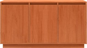 vidaXL Πλαϊνό γραφείο Καφέ δρυς 111 x 34 x 60 εκ Στερεά ξυλεία πεύκου