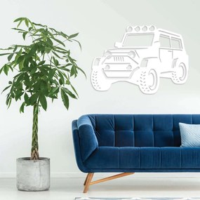 Διακοσμητικό τοίχου Λαμαρίνα Kp43 Art - 1,40mx1m, Λευκό