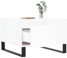 vidaXL Τραπεζάκι Σαλονιού Λευκό 55x55x36,5 εκ. από Επεξεργασμένο Ξύλο