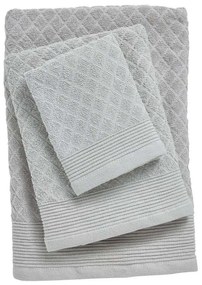 Πετσέτες Best 0687 (Σετ 3τμχ) Grey Das Home Σετ Πετσέτες 100% Cotton