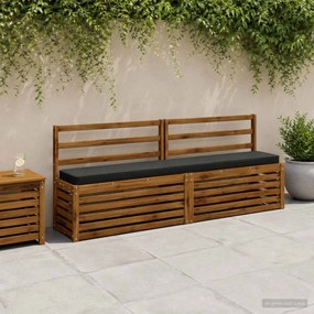 vidaXL Μαξιλάρια Πάγκου 2 Τεμαχίων VUGHT 2 pcs 100% Πολυεστέρας Μαύρο