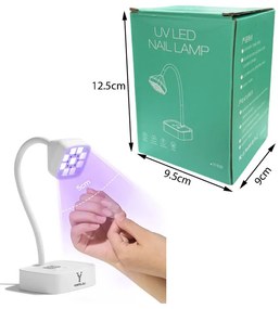 Mini Led Φορητή Λάμπα Πολυμερισμού με Οθόνη &amp; Αισθητήρα 27W LCH-019 - Mini desk LED UV lamp