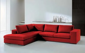 Γωνιακός καναπές Carla-Δεξιά-260φ 200β-Κόκκινο