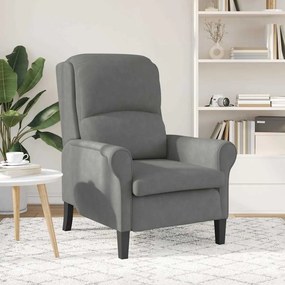 vidaXL Πολυθρόνα Σκούρο γκρι 76 x 94 x 102 εκ. Μικροΐνες