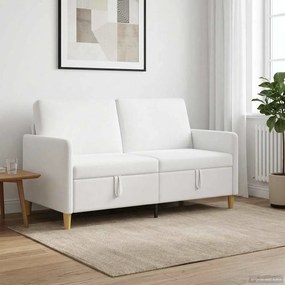 vidaXL Καναπές με Αποθήκευση Λευκό 152 x 78 x 87 εκ Πολυεστέρας