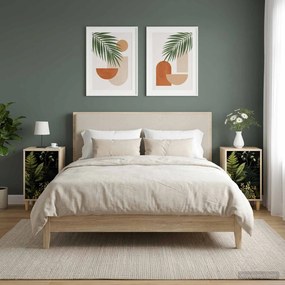 vidaXL Κομοδίνο RHENEN 2 τεμ. Sonoma Δρυς 36 x 33 x 60 εκ