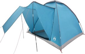 vidaXL Σκηνή Camping με στέγη Μπλε 2 Άτομα Πολυεστέρας και Χάλυβας