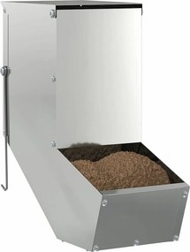 vidaXL Ταΐστρα Χαμστεριών Ασημί 12,5 x 26 x 28,5 εκ