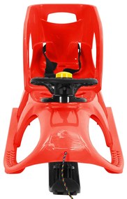 vidaXL Έλκηθρο με Κάθισμα και Κόκκινο Τροχό 102,5x40x23 εκ. Πολυπροπ.