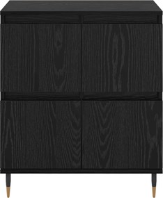 vidaXL Πλαϊνό γραφείο Μαύρη Οξυά 60 x 35 x 70 cm