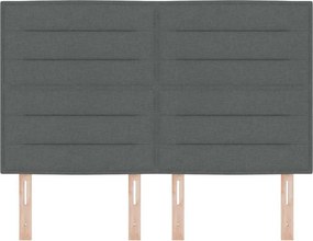vidaXL Κεφαλάρι Σκούρο Γκρι 160 cm ύφασμα