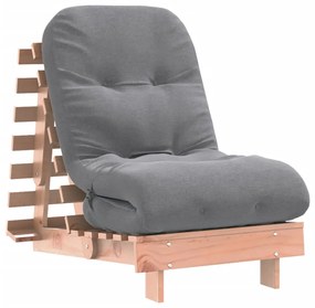 vidaXL Καναπές Κρεβάτι Futon/Στρώμα 60x206x11 Μασίφ Ξύλο Ψευδοτσούγκα
