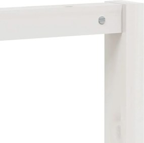 vidaXL Κρεμάστρα Ρούχων Παπουτσοθήκη Λευκή 113x40x157,5εκ Μασίφ Πεύκο