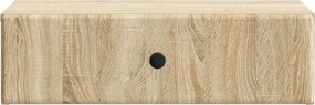 vidaXL Τραπεζάκι Τοίχου Sonoma Δρυς 59 x 34,5 x 17 εκ.