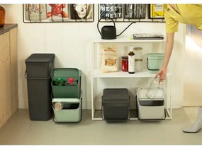 Brabantia Sort&Go ξεχωριστός κάδος απορριμμάτων 1006312, 20 l, στοιβαζόμενος, γκρι