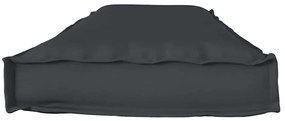 vidaXL Μαξιλάρι παλέτας για πάγκο Μαύρο 140 x 40 x 8 εκ. Ύφασμα Oxford