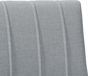 vidaXL Ταπετσαρισμένο κεφαλάρι Ανοιχτό γκρι 100 cm