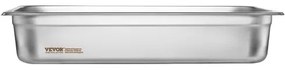 VEVOR 6 Pack Full Size Hotel Pans Steam Table Pan Stainless Steel 4" Deep