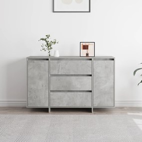 vidaXL Μπουφές Σκυρόδεμα Γκρι 120x41x75 εκ Κατασκευασμένο Ξύλο