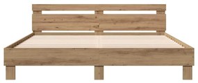 vidaXL Πλαίσιο Κρεβατιού Artisan Oak 180 x 200 cm Επεξεργασμένο ξύλο