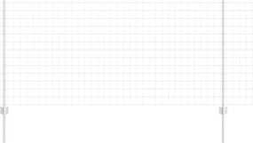 vidaXL Τεντώτο με στήριγμα Ασημί 1 x 25 m Ατσάλι