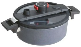 Χύτρα Χαμηλής Πίεσης Αντικολλητική Diamond Active Lite 24cm 4lt Grey Woll 4lt Aluminium