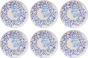 Service Plate Set (6 Pieces) Blue Ivy Blue
White
Aqua