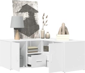 vidaXL Ντουλάπι Γωνιακό Λευκό 160x40x45 εκ. από Επεξ. Ξύλο