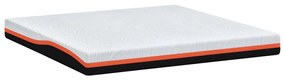 vidaXL Στρώμα Λευκό και Γκρι 200 x 200 cm Pěna