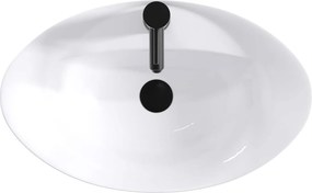 vidaXL Νιπτήρας μπάνιου Ματ Μαύρο 59 x 35 x 21 cm Κεραμικό