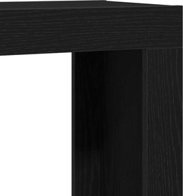 vidaXL Ένθετα τραπέζια 3 τμχ. Μαύρη Οξυά 61 x 30 x 50 εκ