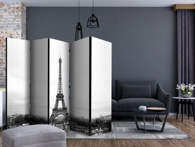 Διαχωριστικό με 5 τμήματα - Paris: black and white photography [Room Dividers]