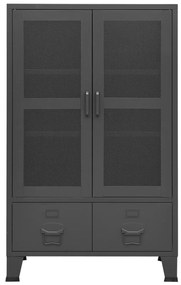 vidaXL Αρχειοθήκη Βιομηχανικού Στιλ Ανθρακί 70 x 40 x 115 εκ. Ατσάλινη