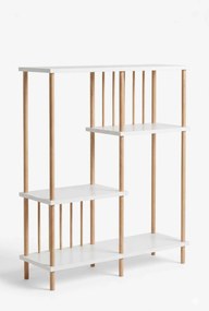 Βιβλιοθήκη Λευκό LUPRU 85x30x106
