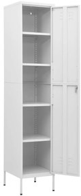vidaXL Φοριαμός Λευκός 35 x 46 x 180 εκ. από Ατσάλι