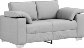 vidaXL Διθέσιος καναπές Σκίουρος Γκρί 160 cm ύφασμα