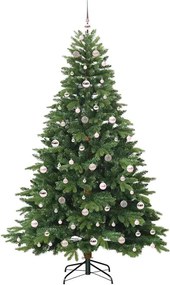 vidaXL Τεχνητό Χριστουγεννιάτικο Δέντρο Πράσινο 210 cm ΠΕ και PVC